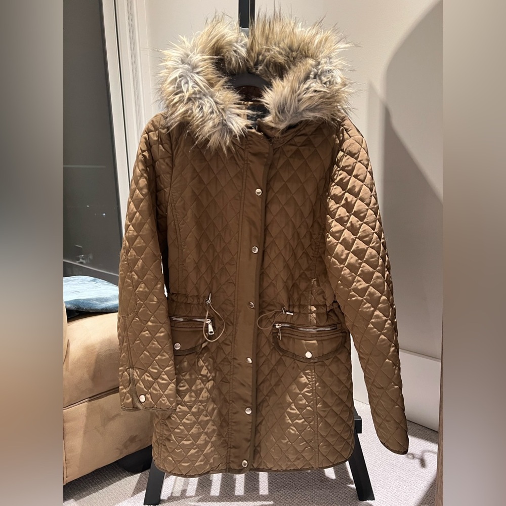 Zara fur coat
